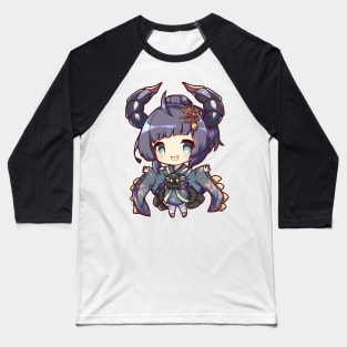 Scorpio the Scorpion Chibi Zodiac Anime Girl Baseball T-Shirt